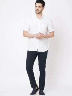 Women Cottonworld 100% Linen Shirts | 100% Linen Shirts^Men's 100% Linen Regular Fit Shirt