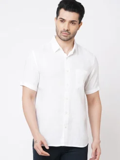 Women Cottonworld 100% Linen Shirts | 100% Linen Shirts^Men's 100% Linen Regular Fit Shirt