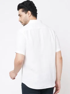Women Cottonworld 100% Linen Shirts | 100% Linen Shirts^Men's 100% Linen Regular Fit Shirt