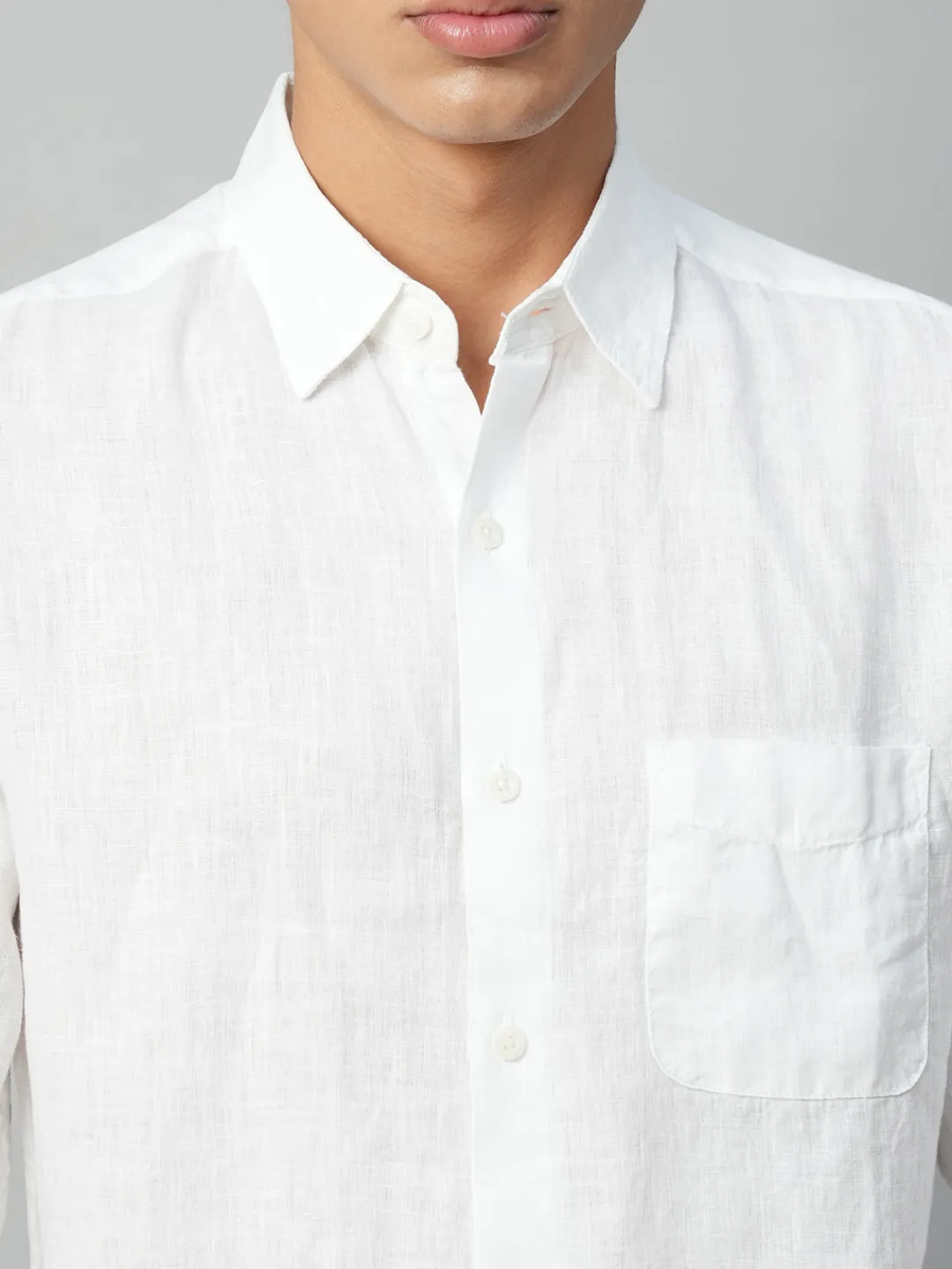 Women Cottonworld 100% Linen Shirts | 100% Linen Shirts^Men's 100% Linen Regular Fit Shirt