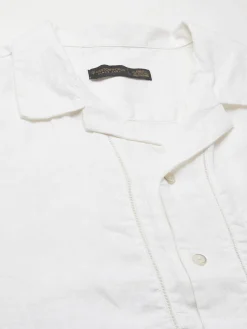 Women Cottonworld White Linen Shirts | 100% Linen Shirts^Men's 100% Linen Regular Fit Shirt