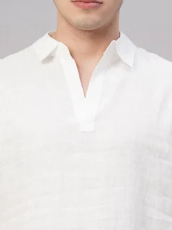 Women Cottonworld 100% Linen Shirts | 100% Linen Shirts^Men's 100% Linen Regular Fit Shirt