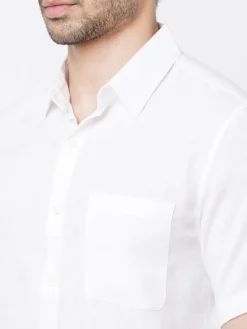 Women Cottonworld 100% Linen Shirts | 100% Linen Shirts^Men's 100% Linen Regular Fit Shirt