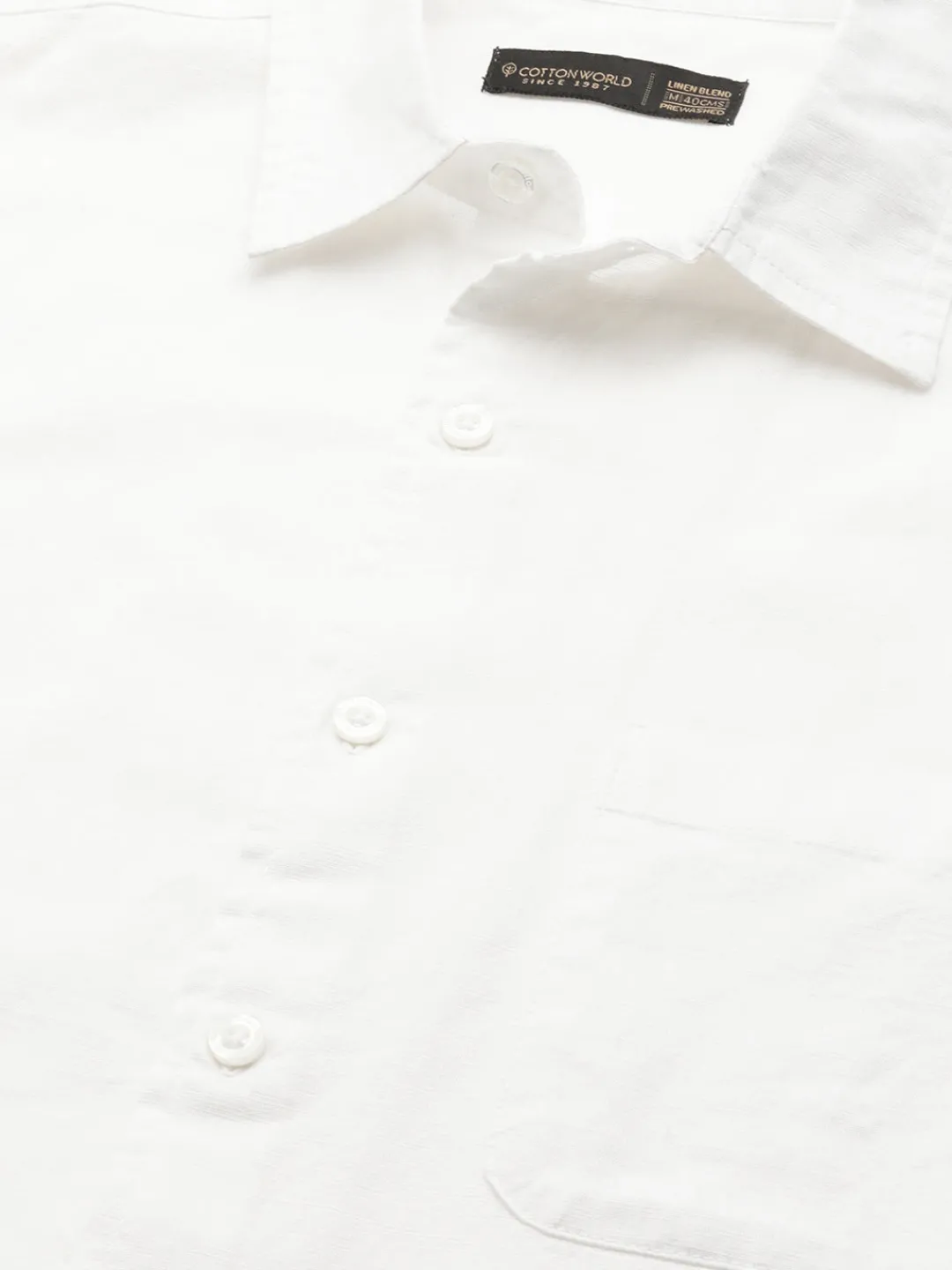 Women Cottonworld 100% Linen Shirts | 100% Linen Shirts^Men's 100% Linen Regular Fit Shirt