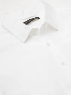 Women Cottonworld White Linen Shirts | Shirts^Men's 100% Linen Regular Fit Shirt