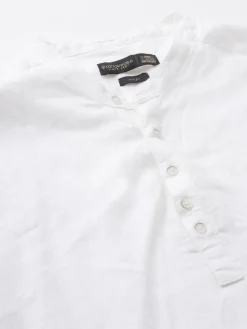 Women Cottonworld 100% Linen Shirts | 100% Linen Shirts^Men's 100% Linen Slim Fit Kurta Shirt