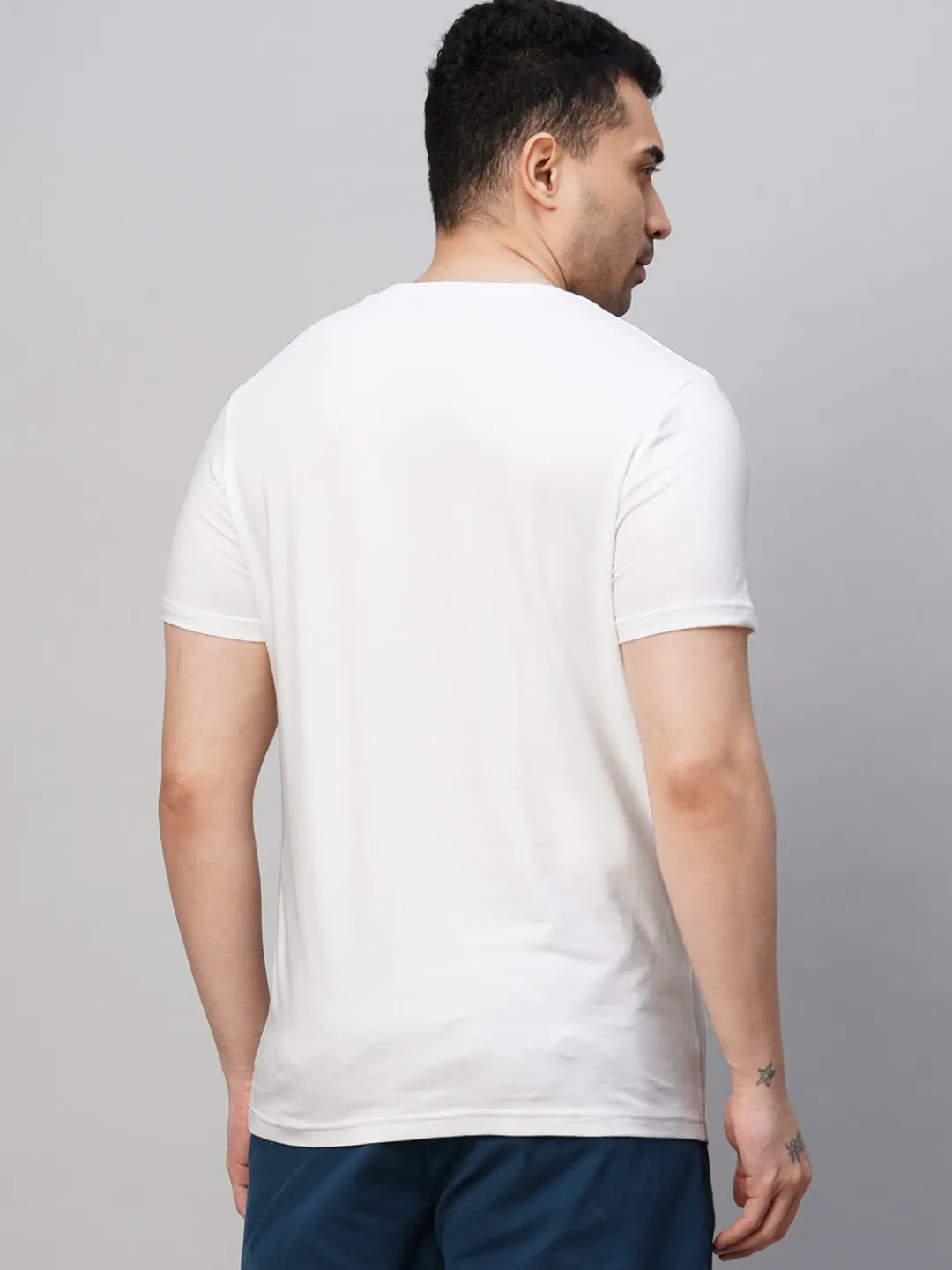 Cottonworld Men | Regular Fit^Men's Cotton Bamboo Elastane Regular Fit Tshirt