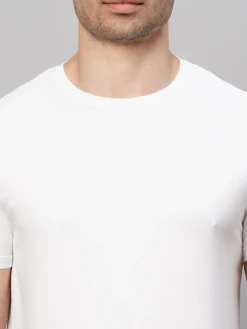 Cottonworld Men | Regular Fit^Men's Cotton Bamboo Elastane Regular Fit Tshirt