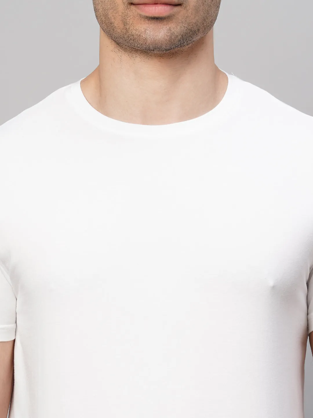 Cottonworld Men | Regular Fit^Men's Cotton Bamboo Elastane Regular Fit Tshirt
