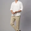 Women Cottonworld Shirts | Shirts^Men's Cotton Linen Regular Fit Shirt