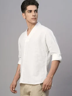 Women Cottonworld Shirts | Shirts^Men's Cotton Linen Regular Fit Shirt