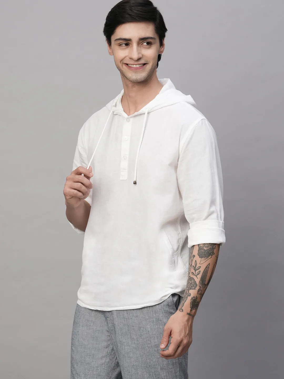 Women Cottonworld Shirts | Shirts^Men's Cotton Linen Regular Fit Shirt