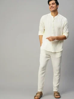 Women Cottonworld Solid | Solid^Men's Cotton Loose Fit Shirt