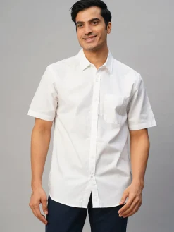 Women Cottonworld Solid | Solid^Men's Cotton Regular Fit Shirt