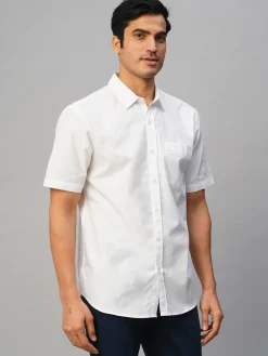 Women Cottonworld Solid | Solid^Men's Cotton Regular Fit Shirt