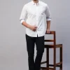 Women Cottonworld Solid | Solid^Men's Cotton Slim Fit shirt