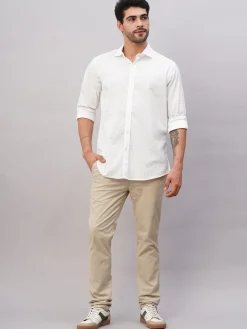 Women Cottonworld Striped | Striped^Men's Cotton Slim Fit Shirt