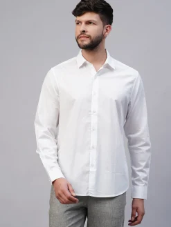 Women Cottonworld Solid | Solid^Men's Cotton Slim Fit shirt