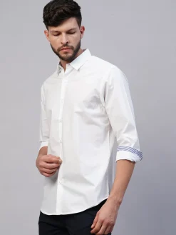 Women Cottonworld Solid | Solid^Men's Cotton Slim Fit shirt