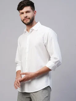 Women Cottonworld Solid | Solid^Men's Cotton Slim Fit shirt