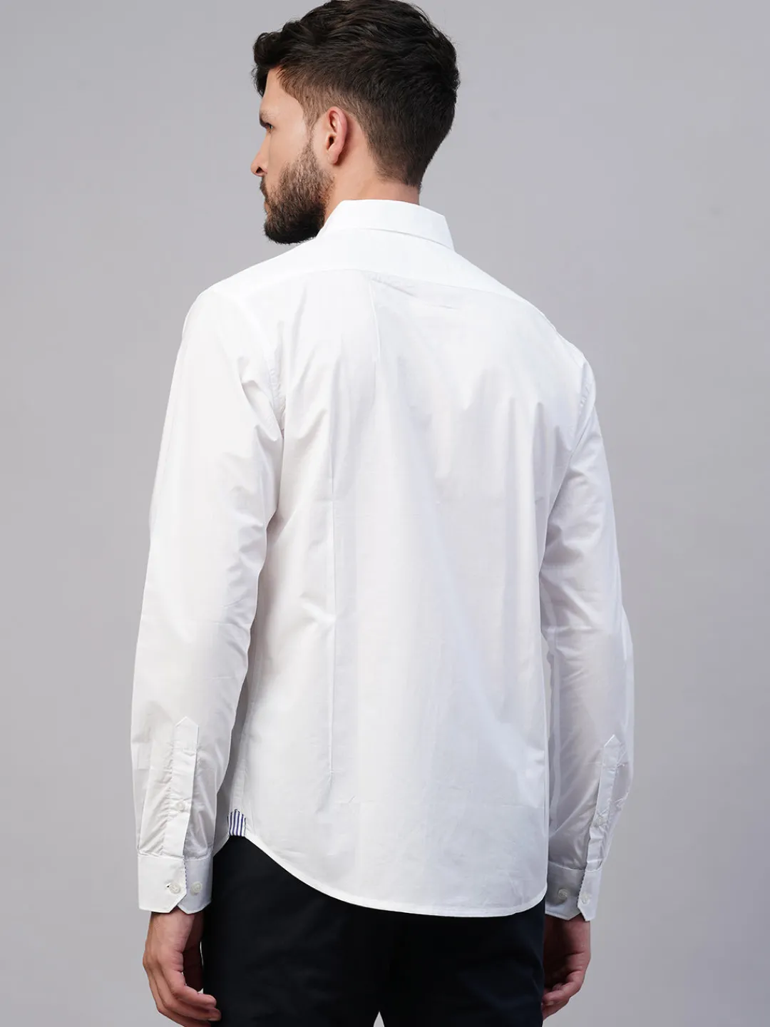 Women Cottonworld Solid | Solid^Men's Cotton Slim Fit shirt