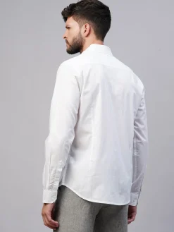 Women Cottonworld Solid | Solid^Men's Cotton Slim Fit shirt