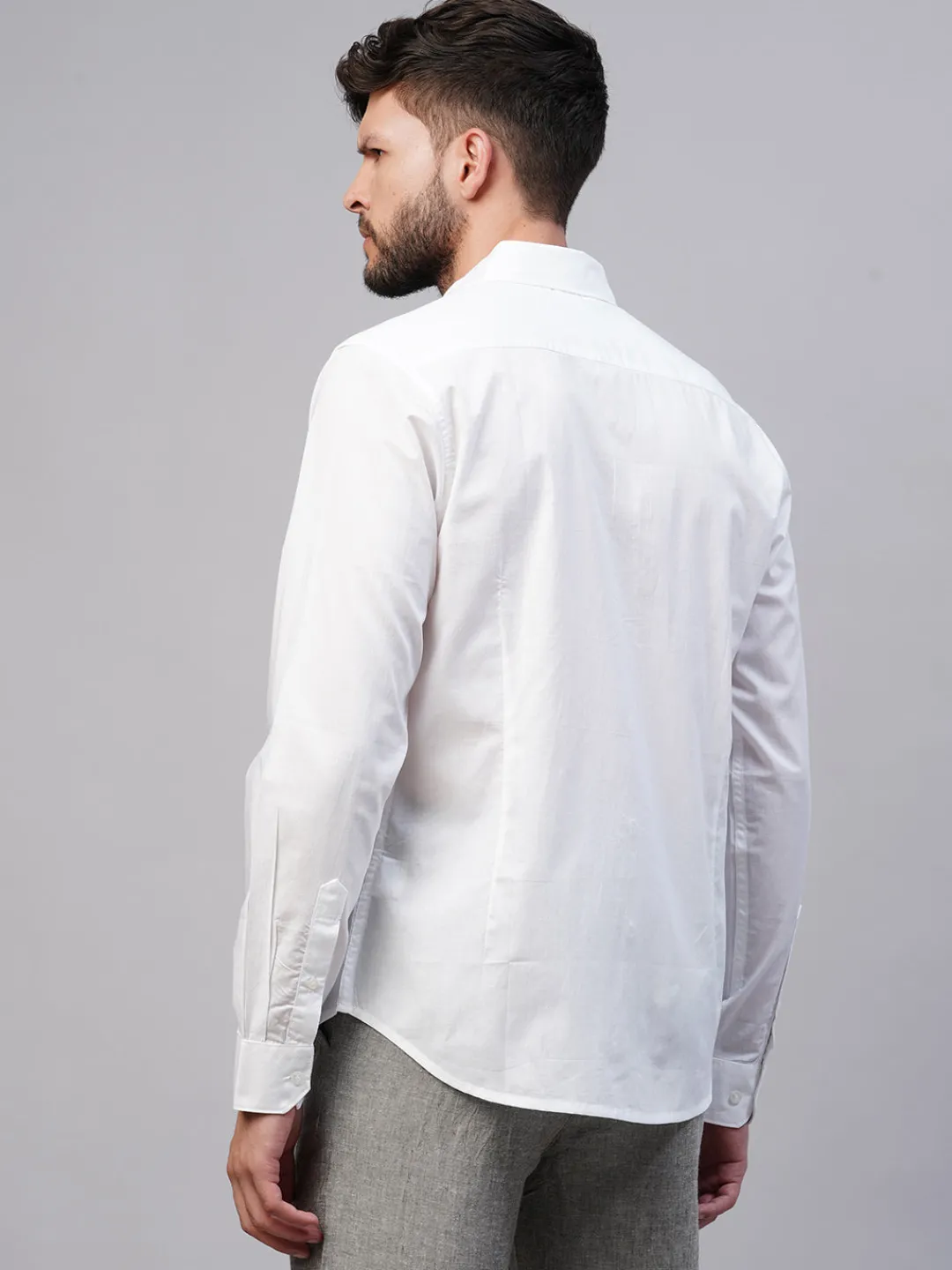 Women Cottonworld Solid | Solid^Men's Cotton Slim Fit shirt