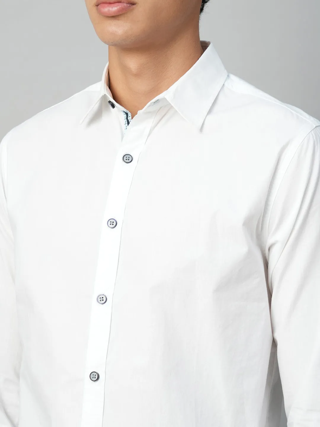 Women Cottonworld Solid | Solid^Men's Cotton Slim Fit Shirt