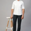 Women Cottonworld Shirts | Shirts^Men's Linen Cotton Regular Fit Shirt