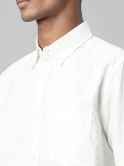Women Cottonworld Solid | Solid^Men's Oxford 100% Cotton Regular Fit Shirt