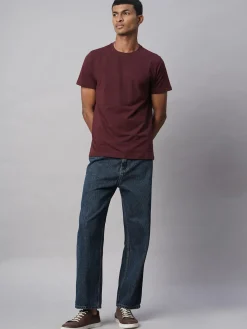 Cottonworld Men | Regular Fit^Men's Cotton Bamboo Elastane Regular Fit Tshirt