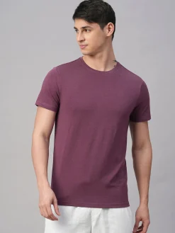 Cottonworld Men | Regular Fit^Men's Cotton Bamboo Elastane Regular Fit Tshirt
