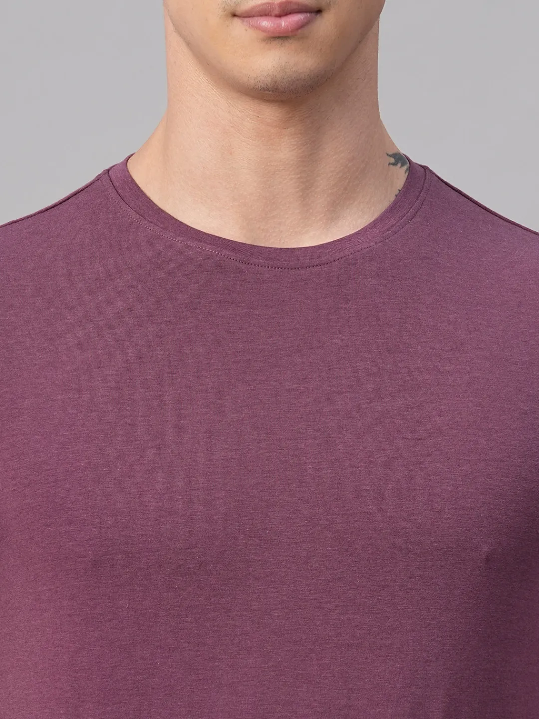 Cottonworld Men | Regular Fit^Men's Cotton Bamboo Elastane Regular Fit Tshirt