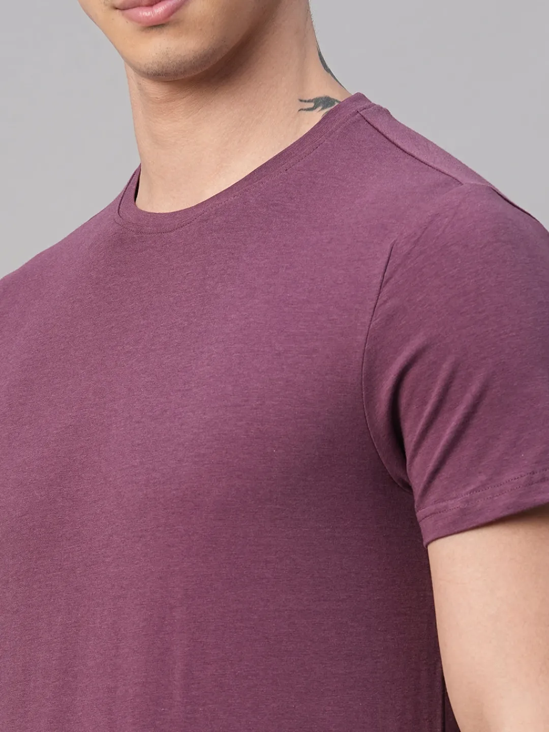 Cottonworld Men | Regular Fit^Men's Cotton Bamboo Elastane Regular Fit Tshirt