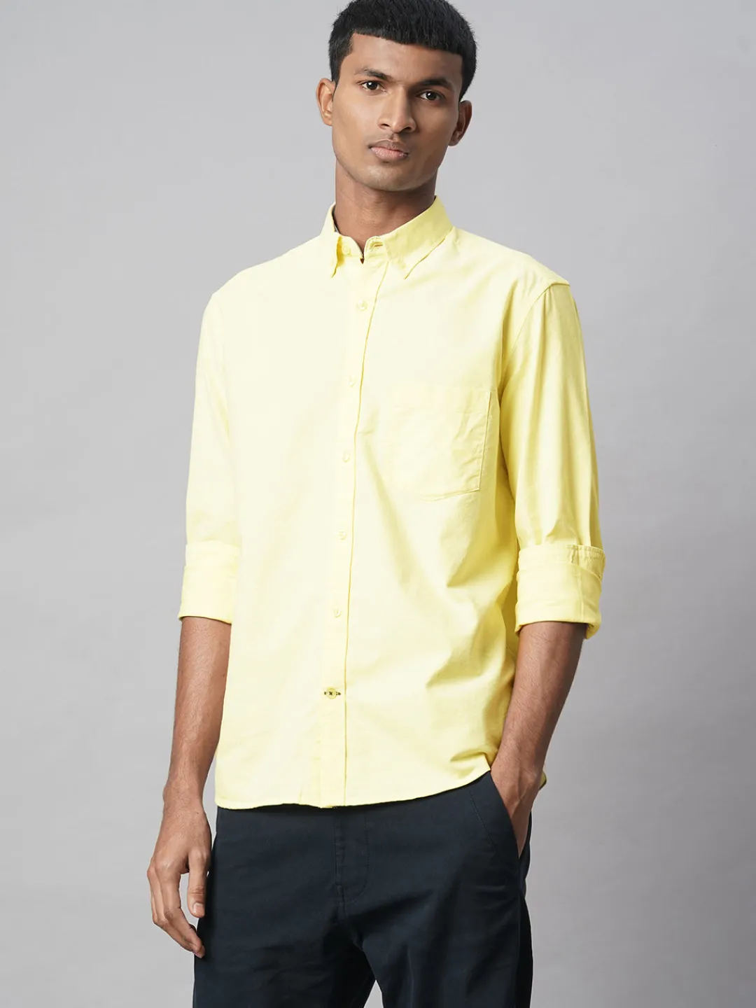 Women Cottonworld Solid | Solid^Men's 100% Cotton Regular Fit Shirt