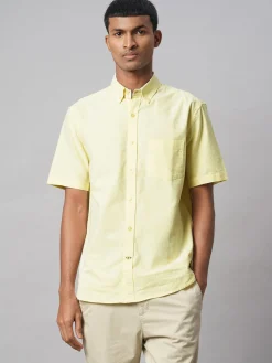 Women Cottonworld Solid | Solid^Men's Oxford 100% Cotton Regular Fit Shirt