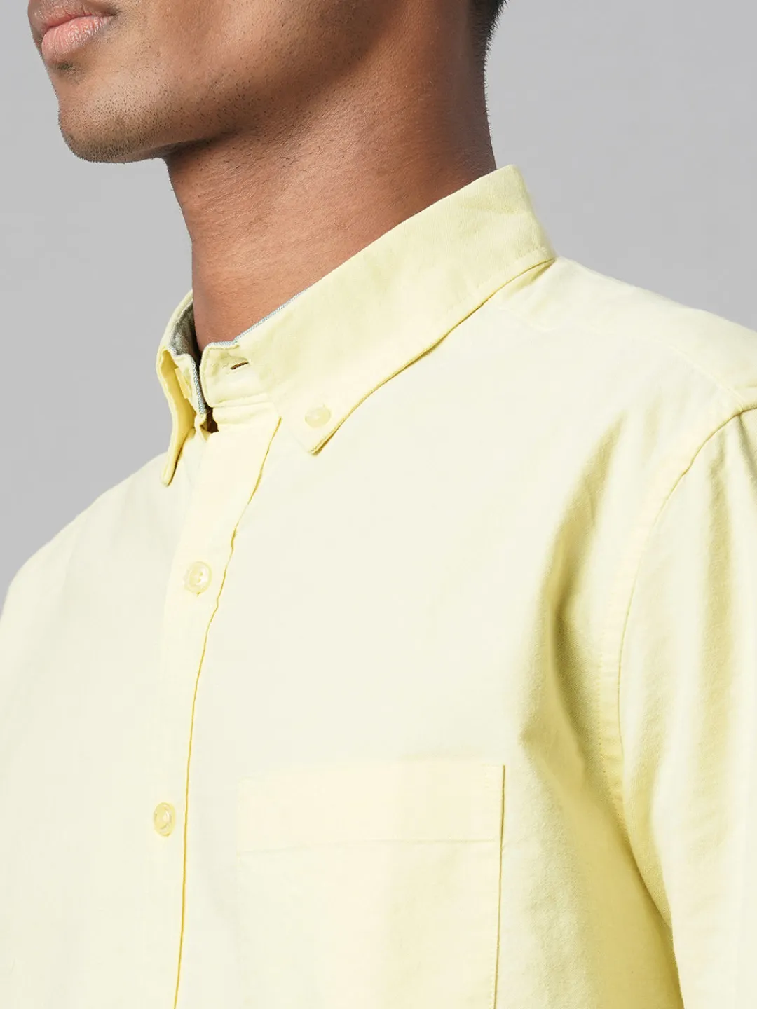 Women Cottonworld Solid | Solid^Men's Oxford 100% Cotton Regular Fit Shirt