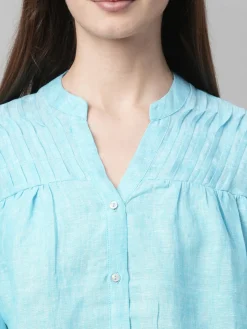 Women Cottonworld Tops & Shirts | Tops & Shirts^Women's Linen Regular Fit Blouse