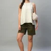 Women Cottonworld Tops & Shirts | Tops & Shirts^Women's 100% Linen Regular Fit Blouse