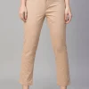 Women Cottonworld Trousers^Women's Cotton Lycra Regular Fit Pant
