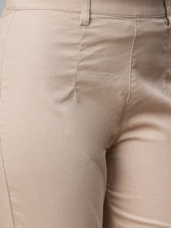 Women Cottonworld Trousers^Women's Cotton Lycra Regular Fit Pant