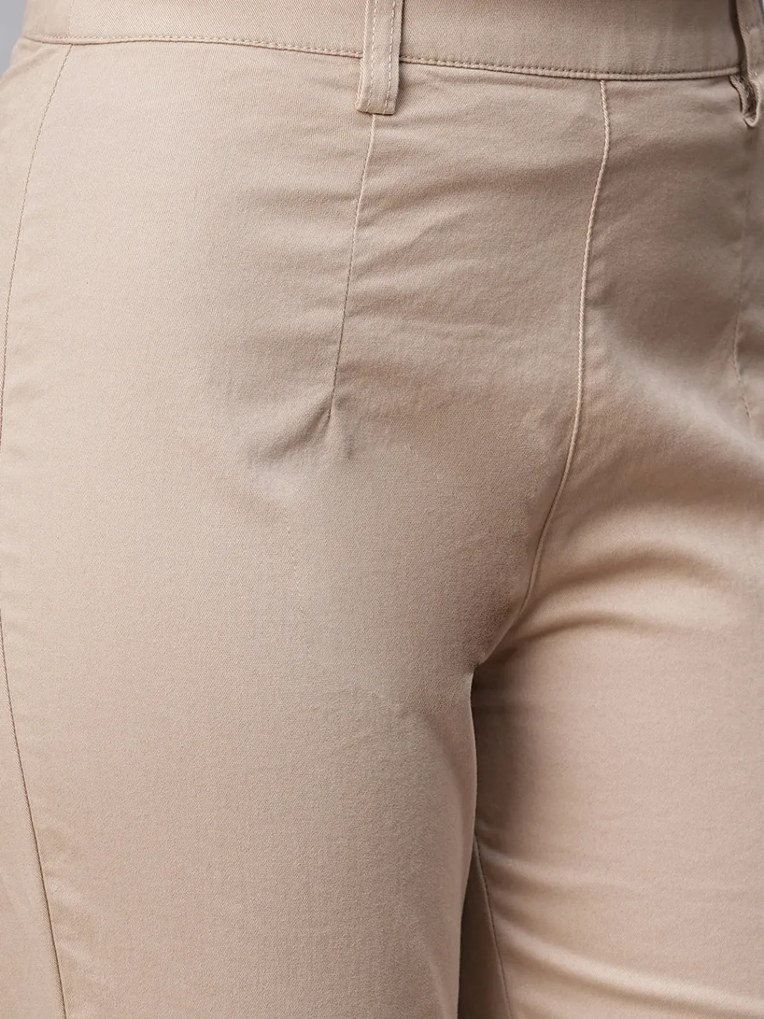 Women Cottonworld Trousers^Women's Cotton Lycra Regular Fit Pant