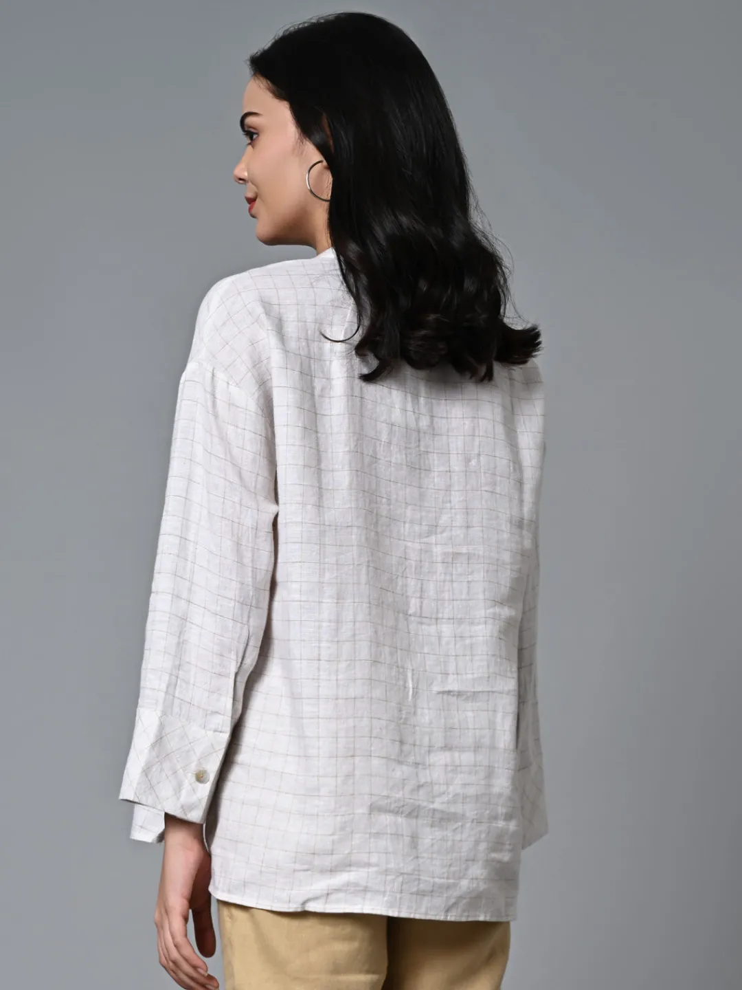 Women Cottonworld Tops & Shirts | Tops & Shirts^Women's Linen Excel Boxy Fit Blouse