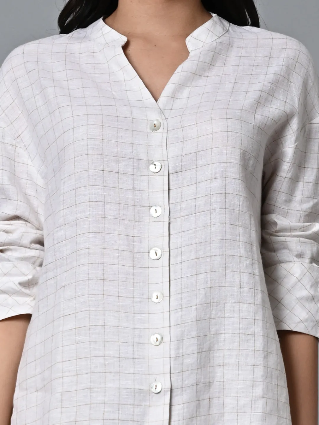Women Cottonworld Tops & Shirts | Tops & Shirts^Women's Linen Excel Boxy Fit Blouse