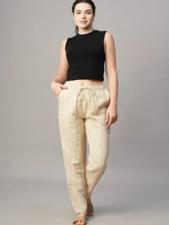 Women Cottonworld Pants | Pants^Women's Linen Regular Fit Pant