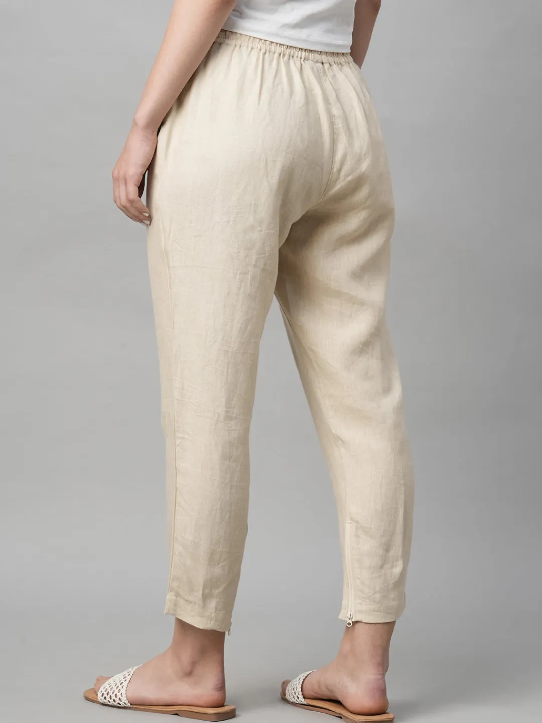 Women Cottonworld Pants | Pants^Women's Linen Regular Fit Pant