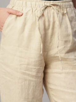 Women Cottonworld Pants | Pants^Women's Linen Regular Fit Pant