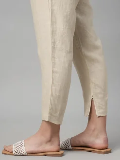 Women Cottonworld Pants | Pants^Women's Linen Regular Fit Pant