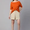 Women Cottonworld Shorts | Shorts^Women's Linen Viscose Regular Fit Shorts