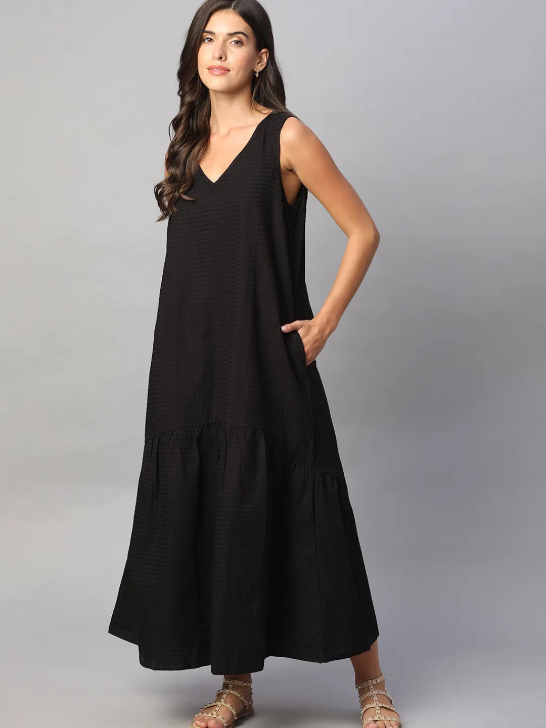 Women Cottonworld Dresses^Women's 100% Cotton Regular Fit Dress